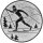 Langlaufen Emblem 50mm bronze