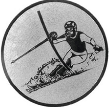 Slalom I Emblem 25mm gold