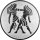 Sternzeichen Zwilling Emblem 50mm bronze