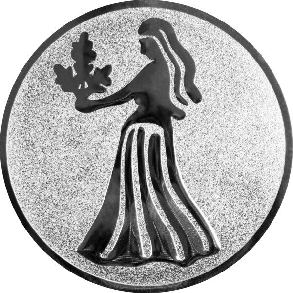 Sternzeichen Jungfrau Emblem 50mm bronze