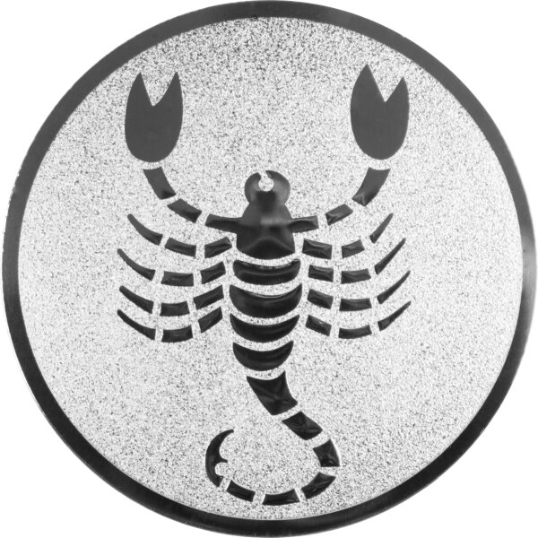 Sternzeichen Skorpion Emblem 25mm gold