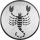 Sternzeichen Skorpion Emblem 25mm gold
