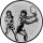 Tennis Damen Doppel Emblem 50mm bronze
