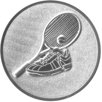 Tennis Neutral 3D Emblem, 50mm bronze
