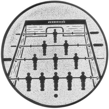 Tischfußball Emblem 50mm bronze