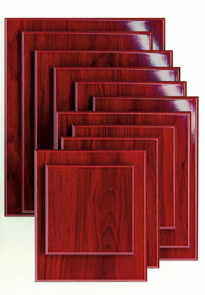 Plakette Mahagoni