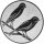 Kanarienvögel Emblem, 25mm gold