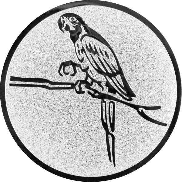 Papagei Emblem 25mm gold