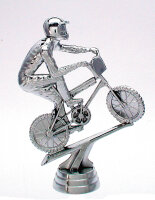 Radsport Figur &quot;BMX&quot;, gold/ silber/ resin, 14,3...