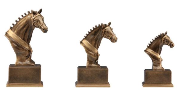 Reitsport-Ständer Pferdekopf, Resin, 3 Größen