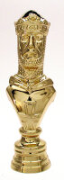 Schach- Figur König, gold, 16,8 cm hoch mit Sockel