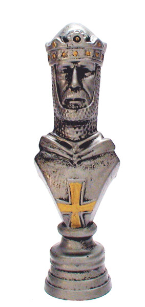 Schach- Figur, resin, 16,8 cm hoch mit Sockel