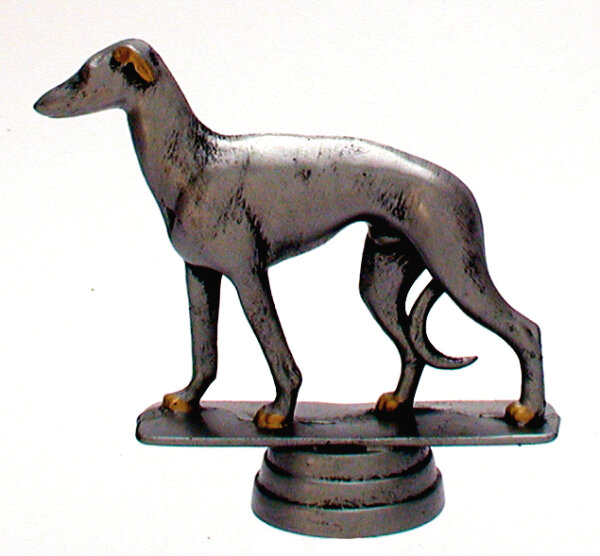 Hunde- Figur Windhund, resin, 10,7 cm hoch