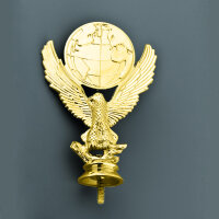 Adler "Siegerfigur", gold,15,8 cm, mit Sockel