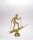 Skifigur"Langlauf", 15,9 cm hoch, gold-, silber-, resinfarbig
