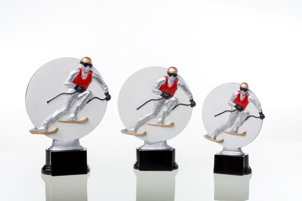 Ski-Ständer Skifahren, Resin, 3 Größen