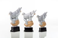 Kleintierständer "Taube", Resin, 16 cm