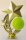 Tennisfigur "mit rotierendem Tennisball", 15,2 cm hoch, goldfarbig, mit Sockel