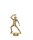 "Tischtennis- Herren" Figur, 15 cm hoch, goldfarbig, mit Sockel