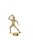  "Tischtennis- Damen" Figur, 15 cm hoch, goldfarbig, mit Sockel