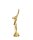 Turnfigur "Turnen- Damen", 18,5 cm hoch, gold-, silber-, resinfarbig, mit Sockel