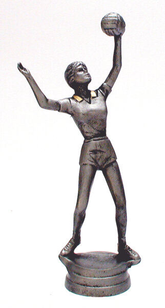 Sportfigur "Volleyball- Damen", 16,9 cm hoch, mit Sockel resinfarbig