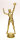 Sportfigur &quot;Volleyball- Herren&quot;, 17,6 cm hoch, gold-, silber-, resinfarbig, mit Sockel