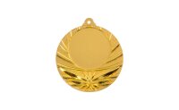 Zamak-Medaille "Stern" mit 40 mm Ø, gold-/silber-/bronzefarbig, 