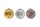 Tischtennis-Medaille mit 50 mm &Oslash;, gold-/silber-/bronzefarbig,
