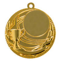 Zamak-Medaille "Pokal" mit 50 mm Ø,...