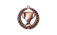 Exlusiv-Medaille"Pokal" mit 70 mm Ø, gold-/silber-/bronzefarbig,