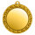 Zamak-Medaille mit F&auml;cherrand 70 mm &Oslash;, gold-/silber-/bronzefarbig,