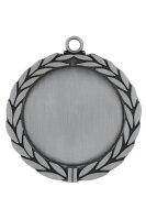 Zamak-Medaille mit Siegerkranz und 70 mm Ø, verschiedene Farben,