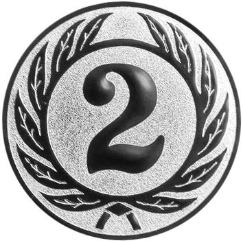 Jubiläum, Zahl 2 Emblem, 25 mm gold