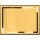 Metallauflage 20 x 15 cm für Holzplaketten, goldfarbig
