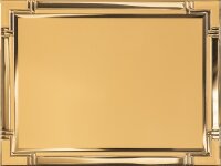 Metallauflage 20 x 15 cm für Holzplaketten, goldfarbig