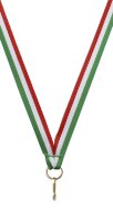 Halsband 11  mm, Schwarz- Gelb- Rot