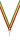 Halsband 11  mm, Schwarz- Gelb- Rot