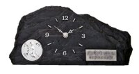 Standuhr in Schiefer-Look Optik, 29 x 14 cm