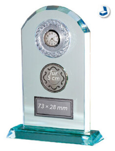 Standuhr mit Jadeglas, verschiedene Größen
