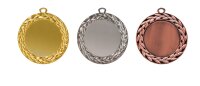 Zamak-Medaille "Lorbeerkranz" mit 70 mm...