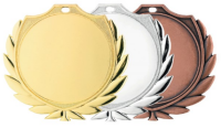 Zamak-Medaille "Wappenform" mit 70 mm Ø,...