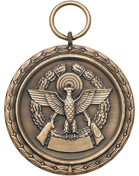 Schützenmedaille mit Öse