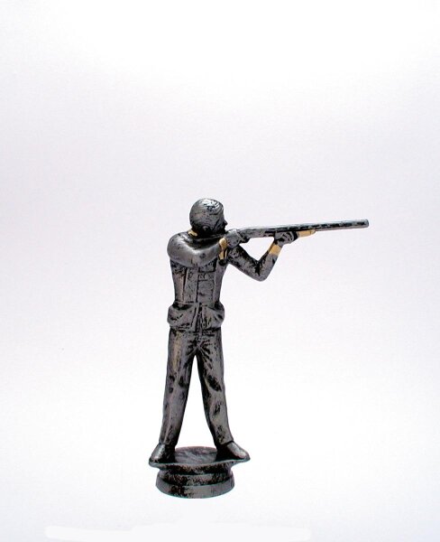 Schützen-Figur "Trappschütze", 15,3 cm hoch resin