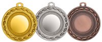 Zamak-Medaille Standard, 50 mm Ø, silberfarbig