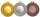 Zamak-Medaille Standard, 50 mm Ø, silberfarbig