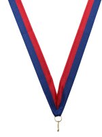 zweifarbiges Halsband 11 mm, Weiß- Rot