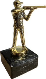 Schützen-Figur  aus Metall "Gewehrschütze", verschiedenfarbig, 14 cm hoch