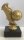 RESTPOSTEN Fußballfigur Schuh mit Ball, 13 cm hoch, goldfarbig