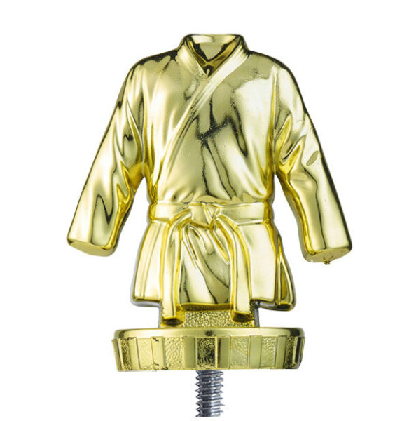 Pokalfigur "Judo-Jacke", goldfarbig, ca. 80mm hoch